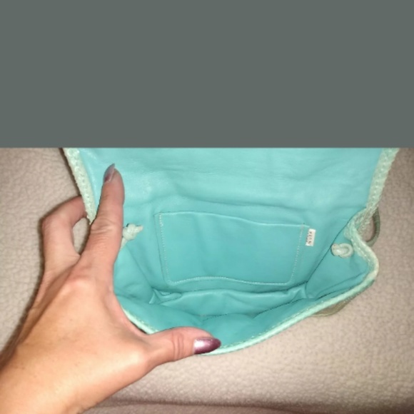 Vintage Python Turquoise Carlos Falchi Pegasus Bag - Picture 2 of 8